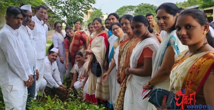 Plantation of trees in APMC premises